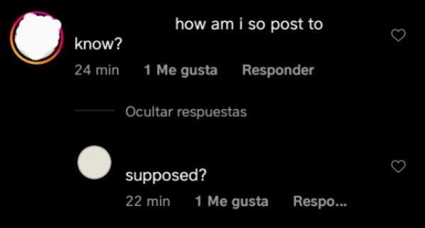 how am I so post to know? - supposed?