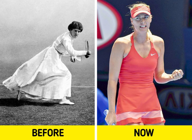 old women's tennis uniform