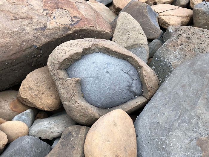 rock inside a rock
