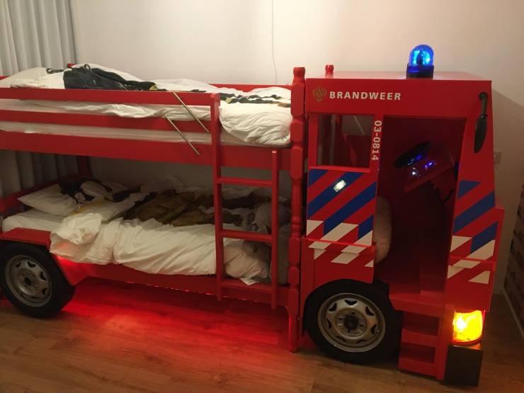 “Dutch fire truck bed for my sons.”