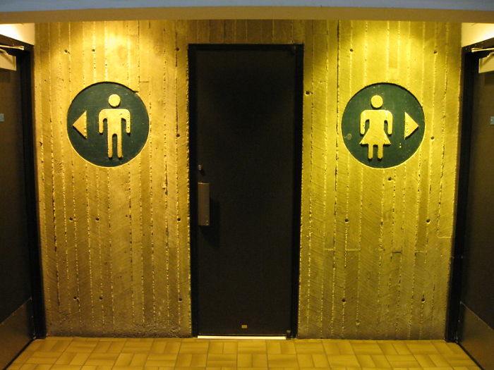 men and women restroom