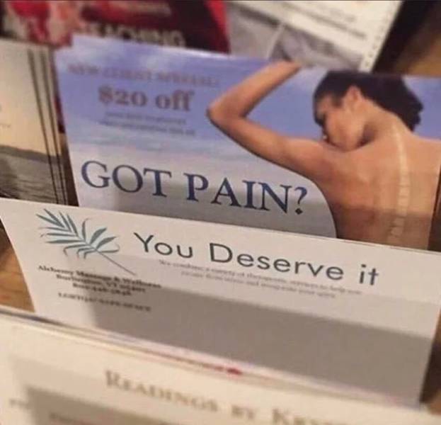 got pain you deserve - 820 off Got Pain? You Deserve it