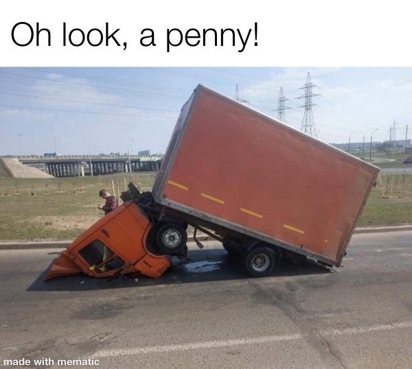 Oh look, a penny! made with mematic