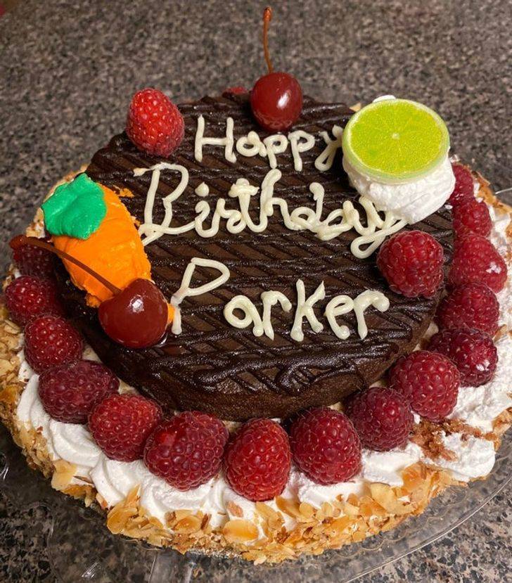 chocolate cake - Happy Birthany Parker