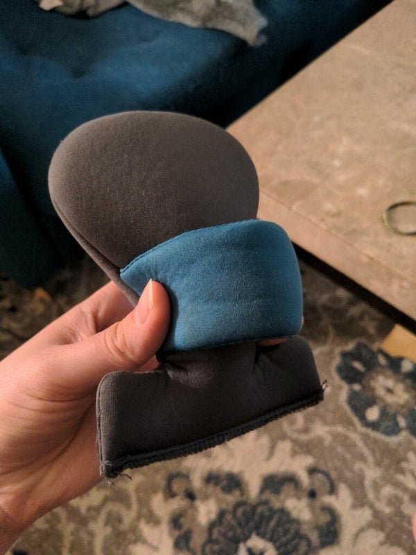 My friend received this as a hand-me-down for an infant. Any ideas?

<br/><br/><b>A:</b> It's a pad to cover the buckle between their legs in a car seat