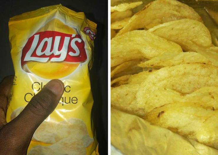 bag of lays potato chips packed full