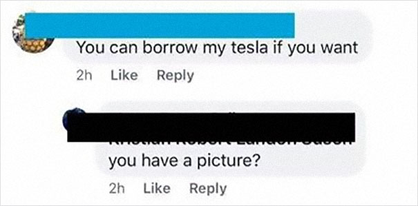 choosey beggar - angle - You can borrow my tesla if you want 2h you have a picture? 2h