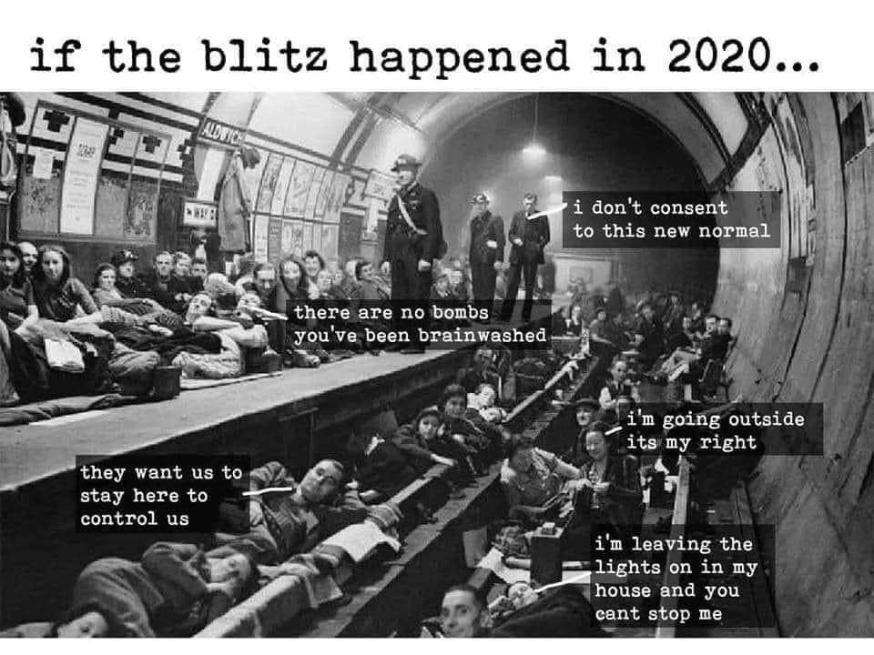 london underground world war 2 - if the blitz happened in 2020... Aldrich i don't consent to this new normal there are no bombs you've been brainwashed i'm going outside its my right they want us to stay here to control us i'm leaving the lights on in my 