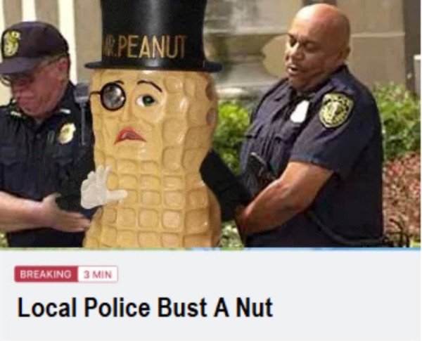 police busting a nut - Peanut Breaking 3 Min Local Police Bust A Nut