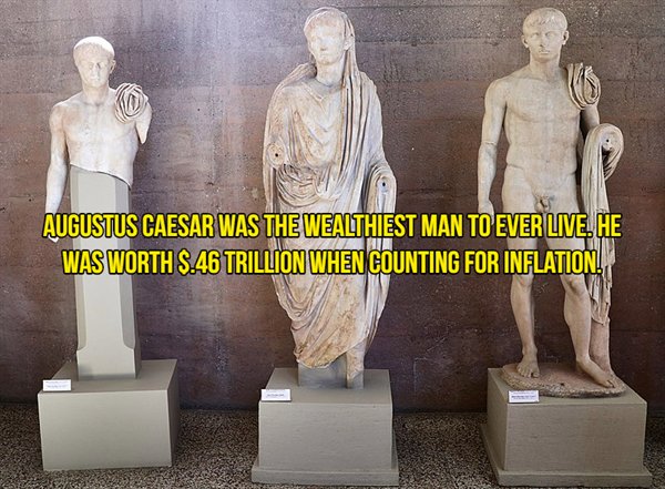 classical sculpture - Augustus Caesar Was The Wealthiest Man To Ever Live. He Was Worth S.46 Trillion When Counting For Inflation.