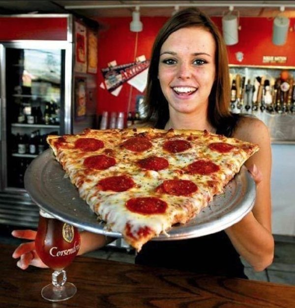 giant slice of pizza - Consen