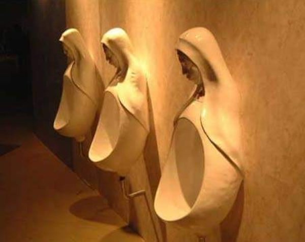vatican urinals