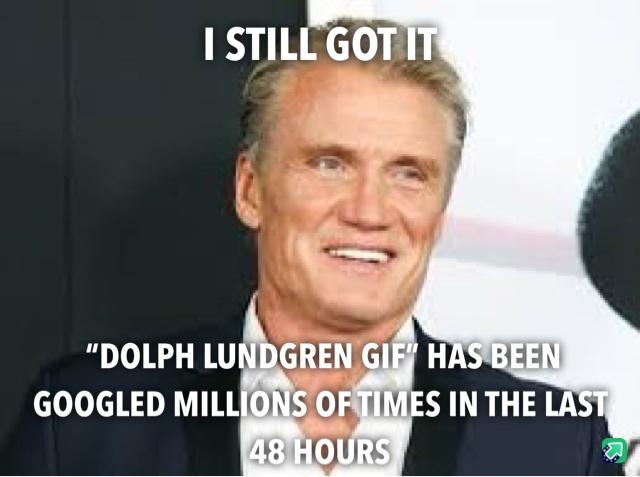 I Still Got It "Dolph Lundgren Gif" Has Been Googled Millions Of Times In The Last 48 Hours
