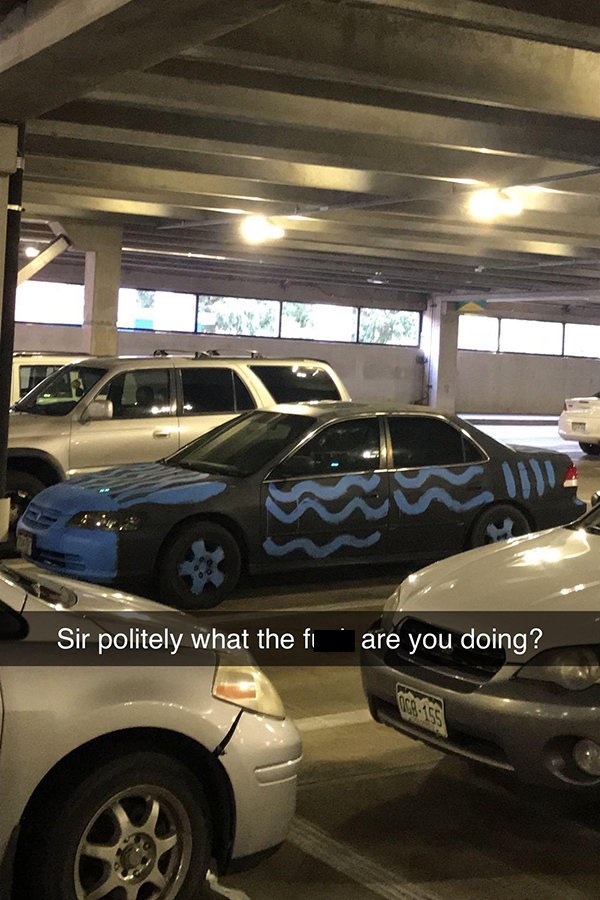 parking - Sir politely what the fi are you doing?