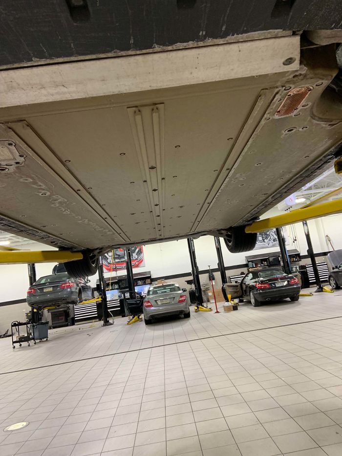 In Case You’ve Ever Wondered That The Undercarriage Of A Tesla Looked Like