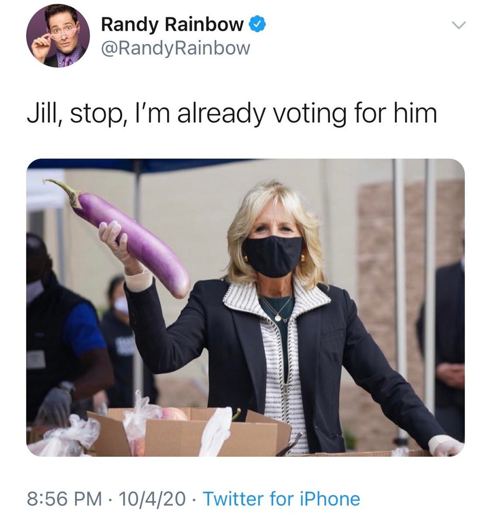 presentation - Randy Rainbow Rainbow Jill, stop, I'm already voting for him 10420 Twitter for iPhone
