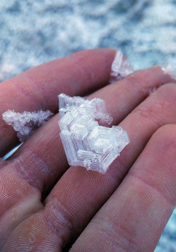 large ice crystals