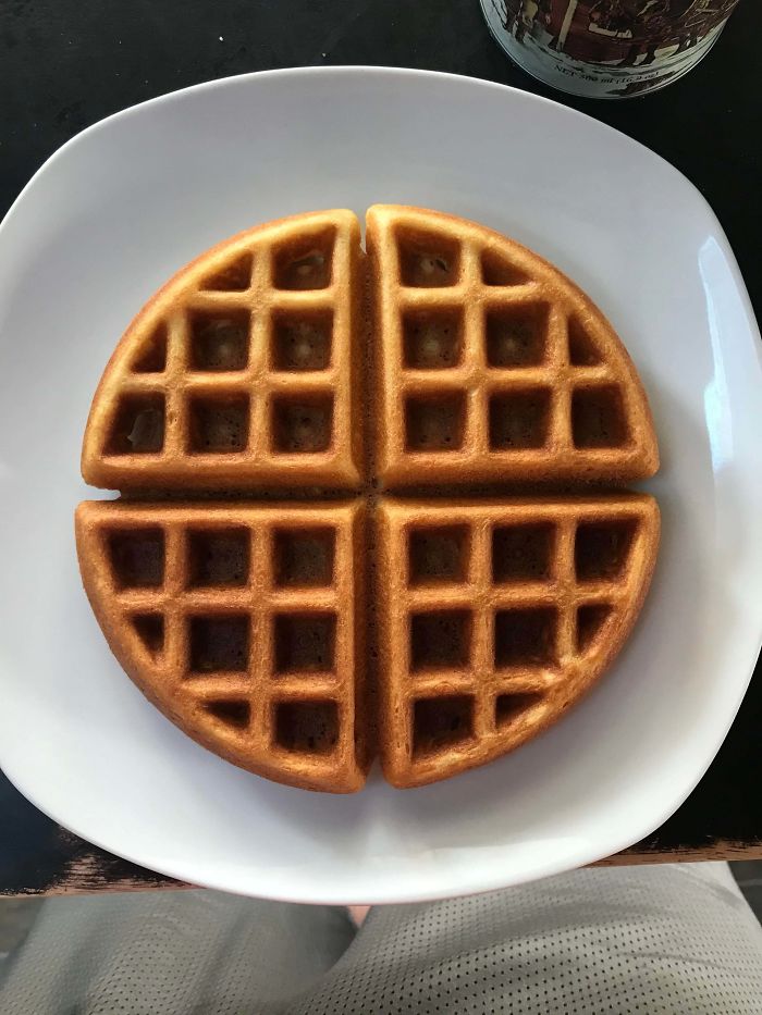 waffle stock image top view