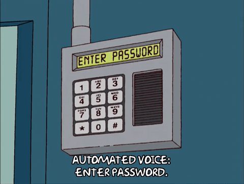 funny work memes - simpsons enter password