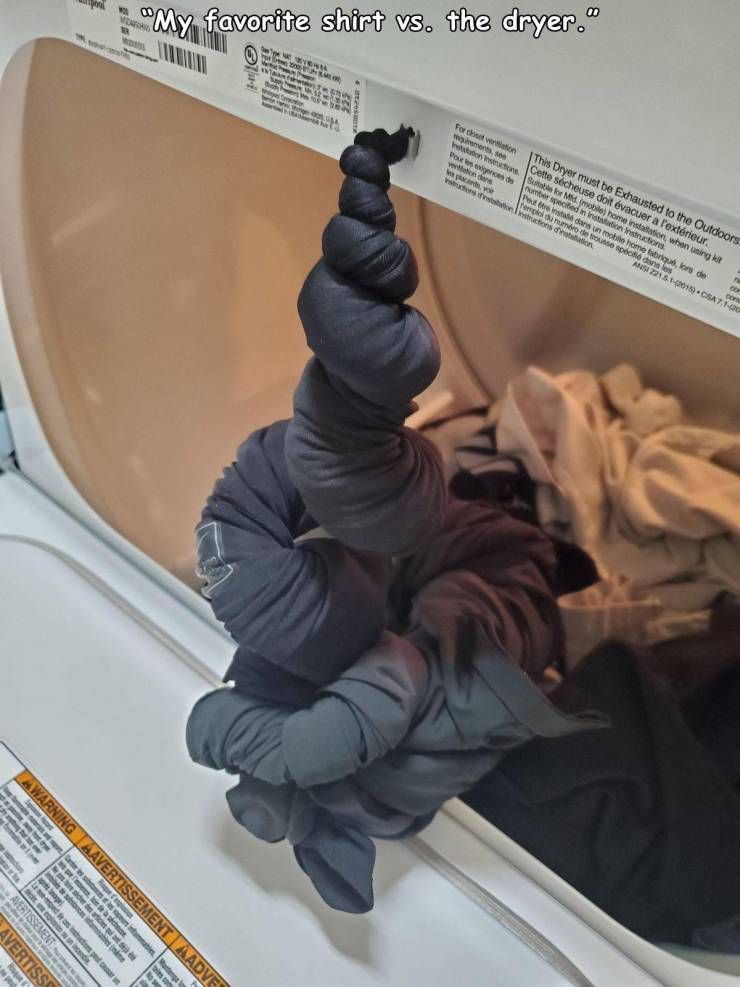 arm - umber specified in tation in when using ka A Mart We Myan favorite shirt vs. the dryer." ww action dans un mobile home fabriqu lors de es de consin spcie de los Conne he For comercio urement bons This Dryer must be Exhausted to the Outdoors Cette sc