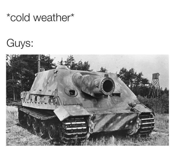 tiger tank memes - cold weather Guys