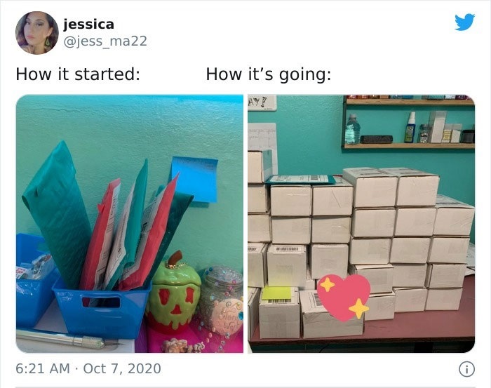 34 How It Started Vs. How It’s Going Tweets - plastic - jessica How it started How it's going . 0