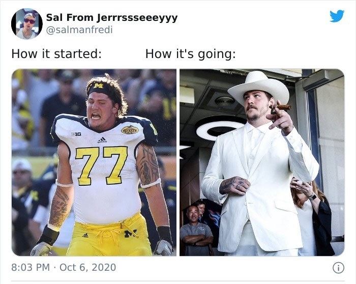 34 How It Started Vs. How It’s Going Tweets - photo caption - Sal From Jerrrssseeeyyy How it started How it's going M Que Dig 770 0