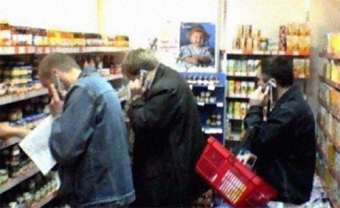 Just Men Shopping For Baby Food