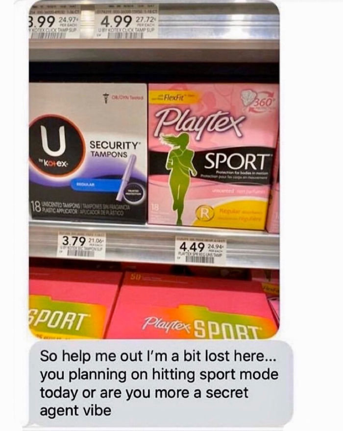 I’m Never Asking A Man To Buy Me Tampons Again