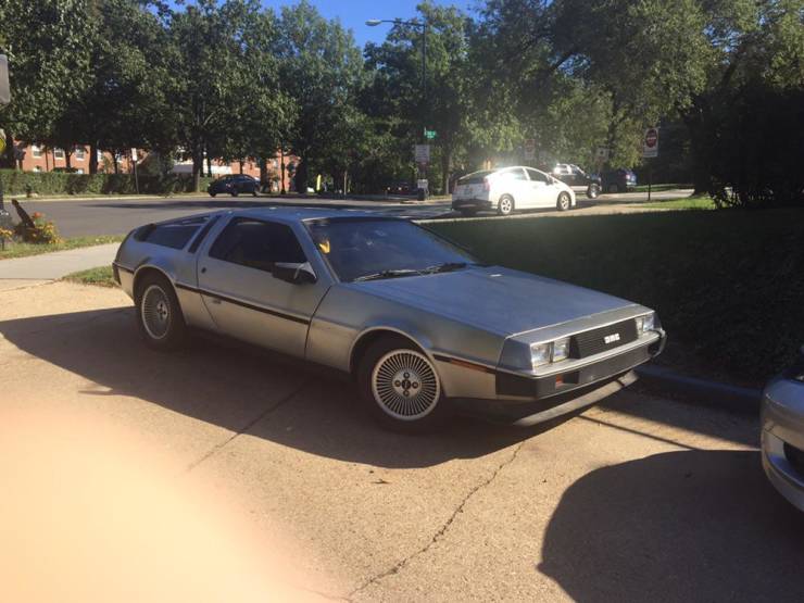 “I saw a DeLorean in my neighborhood today.”