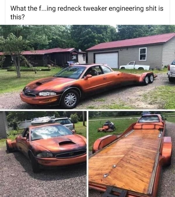 shitty cars - What the f...ing redneck tweaker engineering shit is this? ht