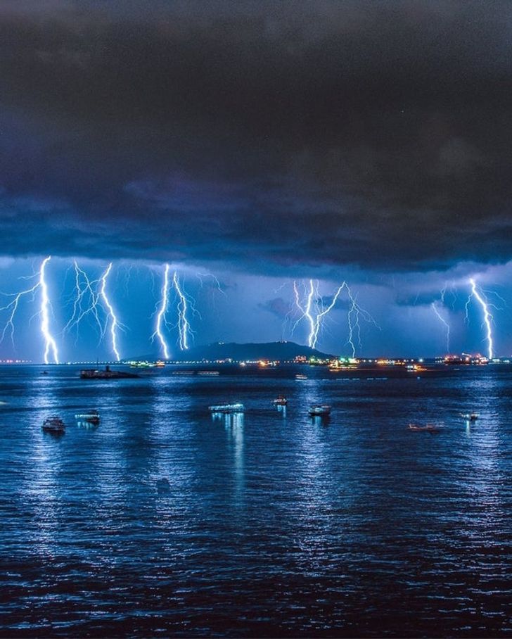 “Lightning & rain in Mumbai, India”