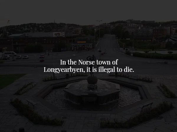 sky - In the Norse town of Longyearbyen, it is illegal to die.