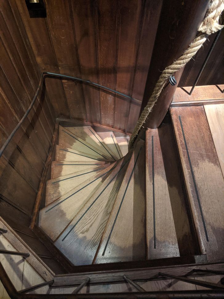 “The stairs in Rembrandt’s house, Amsterdam”