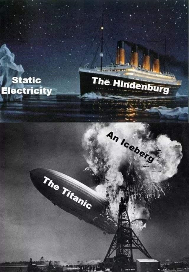 hindenburg zeppelin - The Hindenburg Static Electricity An Iceberg The Titanic