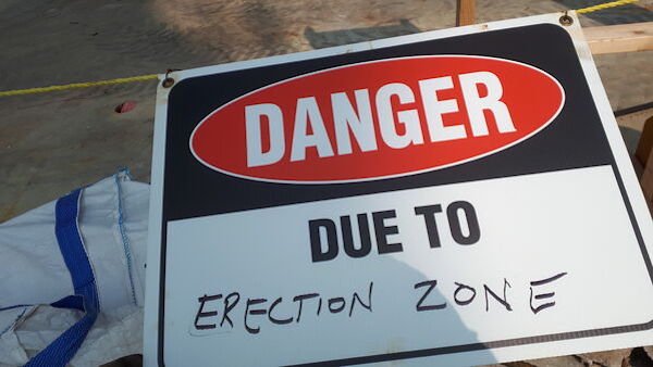 danger laser - Danger Due To Erection Zone