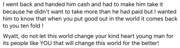 McDonald's Worker Gets Good Karma For Helping Out a Mother.