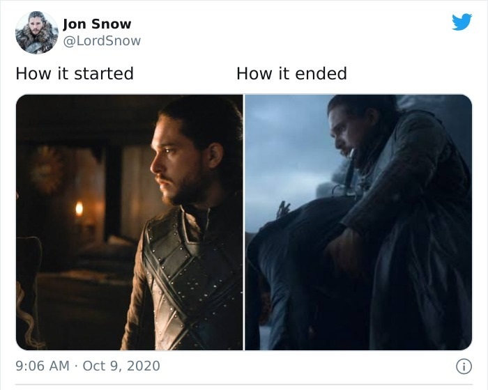 Jon Snow - Jon Snow How it started How it ended 0