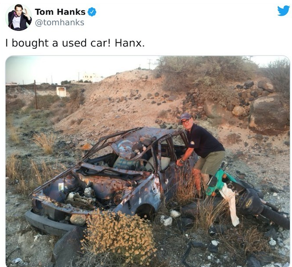 23 Funny Things From Tom Hank's Twitter Account.