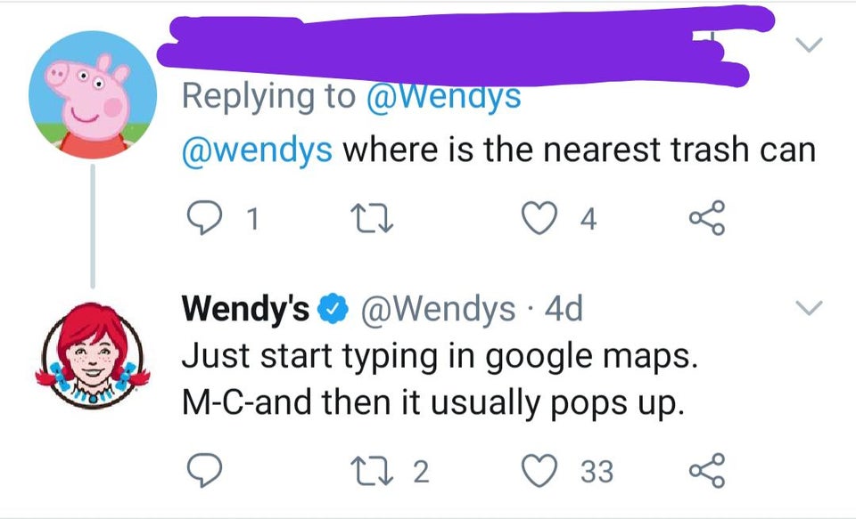 diagram - where is the nearest trash can 1 27 4. Wendy's 4d Just start typing in google maps. MCand then it usually pops up. 27 2 33 of