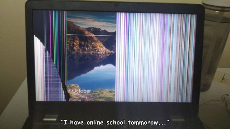 screen - 7 October "I have online school tommorow..."