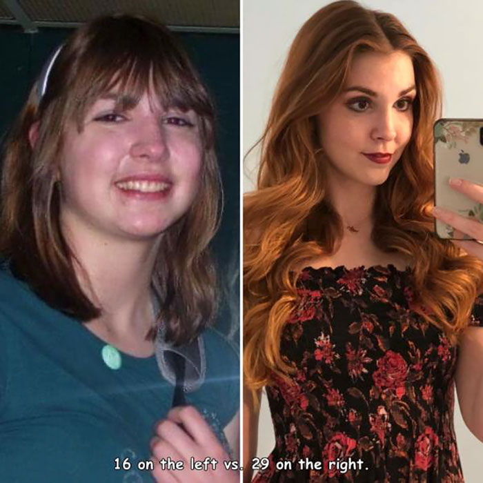 ugly duckling transformations - 16 on the left vs! 29 on the right.