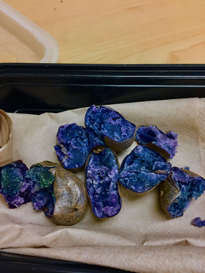 My Purple Potatoes Look Like Gemstones