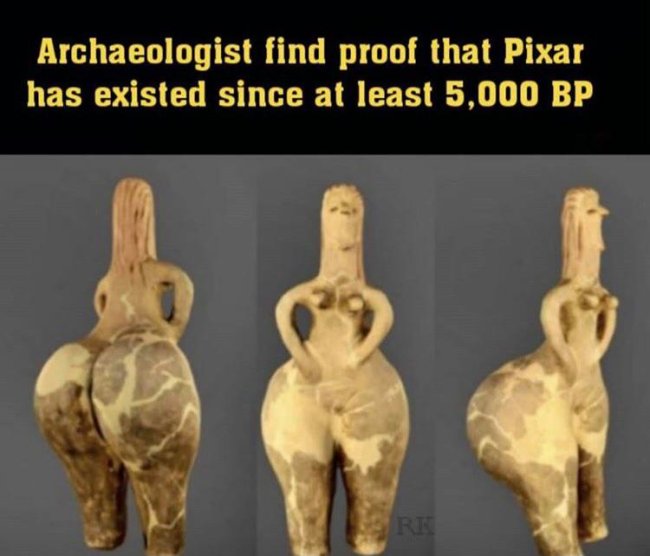 neolithic venus red hair goddess - Archaeologist find proof that Pixar has existed since at least 5,000 Bp Re