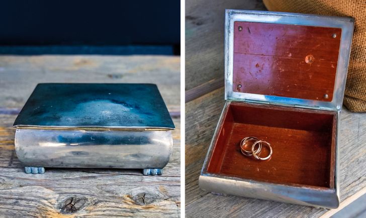 “I found this silver box at a Salvation Army shop for $4. It turned out to be solid silver, made by a well-known Danish silversmith around 1800.”