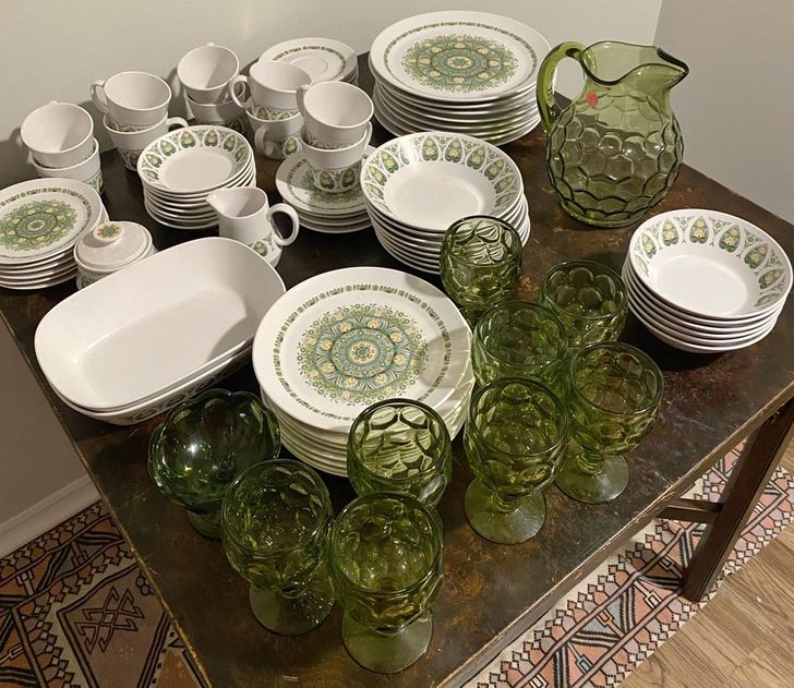 “I found a 68-piece set of vintage Noritake china and paid $75 for the whole thing. Each piece is worth between $15-$30 each!”