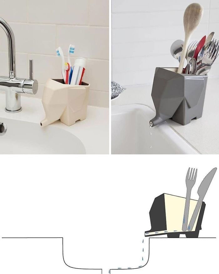 toothbrush holder that drains