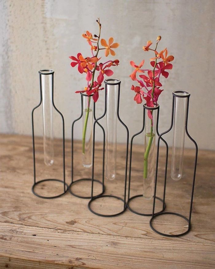 wire test tube vases