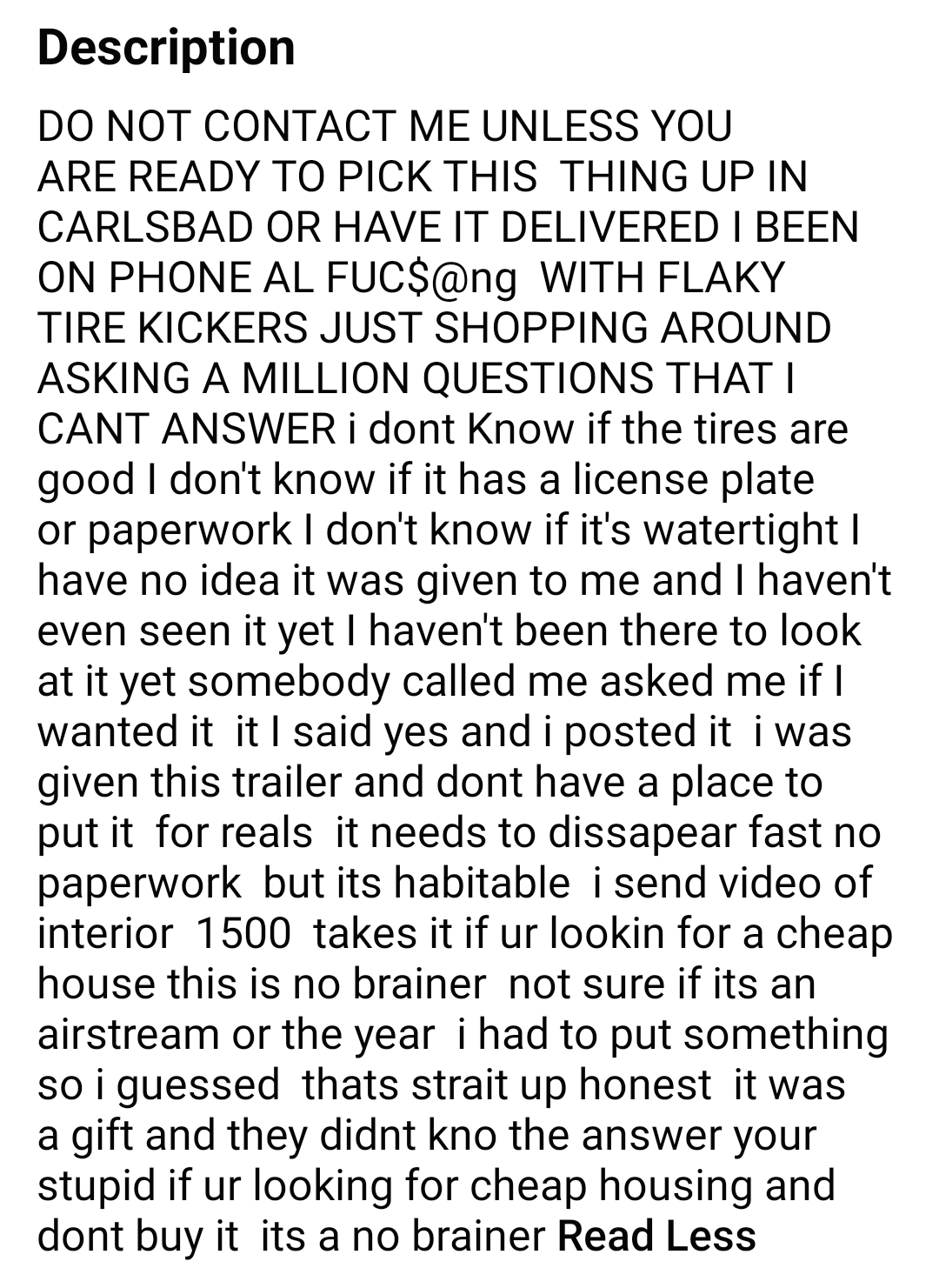 entitled people - burmese font - Description Do Not Contact Me Unless You Are Ready To Pick This Thing Up In Carlsbad Or Have It Delivered I Been On Phone Al Fuc$ With Flaky Tire Kickers Just Shopping Around Asking A Million Questions That I Cant Answer i