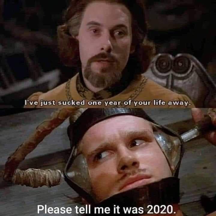 funny memes - princess bride pit of despair - I've just sucked one year of your life away. Please tell me it was 2020.